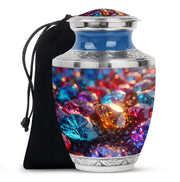 Colorful Diamond Memorial Urn - Luxury Memorial Urn For Human Ashes