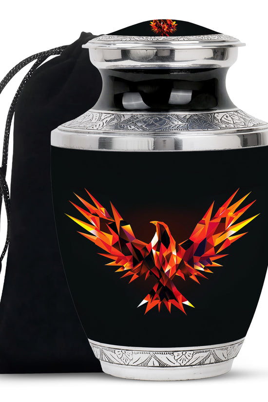 Phoenix Memorial Urn - Large Fantasy Memorial Urn For Ashes