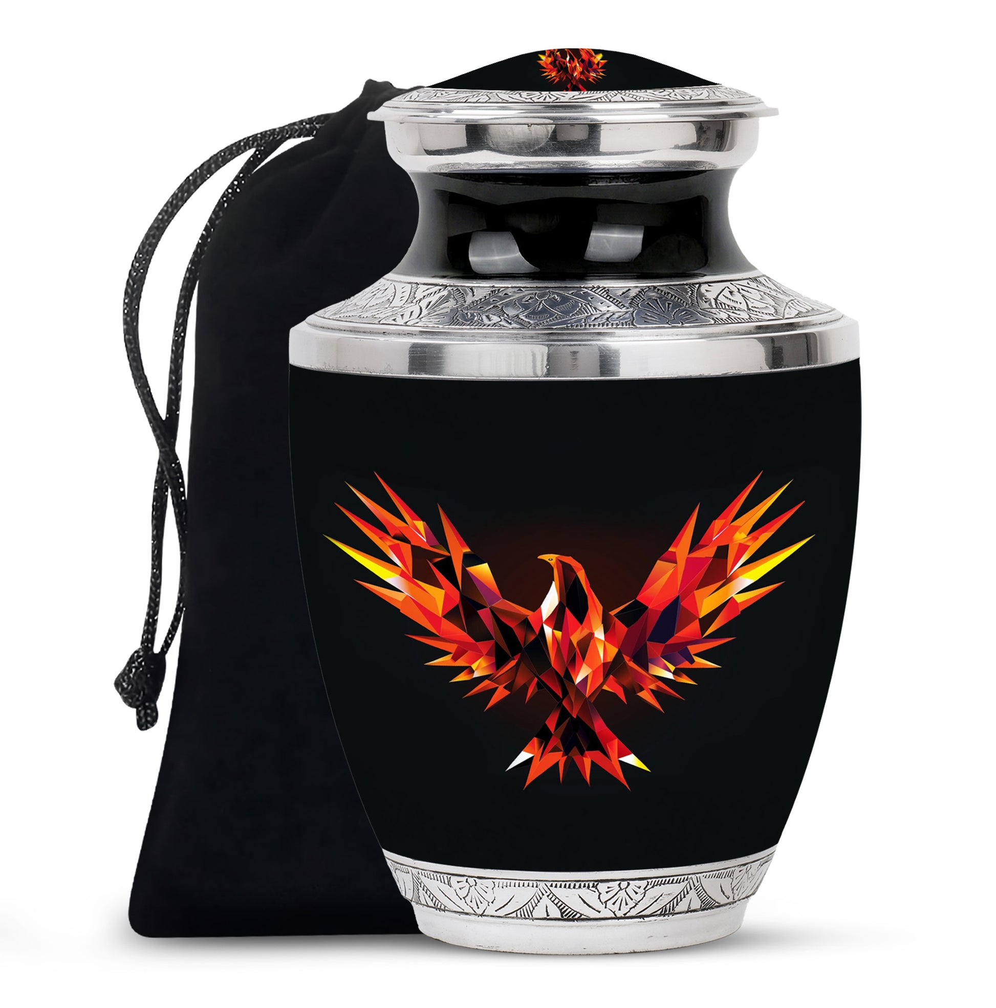 Phoenix Memorial Urn - Large Fantasy Memorial Urn For Ashes