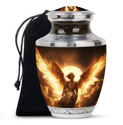 Goddess Angel Funeral Urn - Golden Sunlight Memorial Urn For Human Ashes