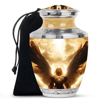 Golden Heaven Angel Cremation Urn - Divine Angel Cremation Urn For Adult Ashes