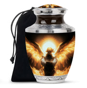 Beautiful Angel Cremation Urn – Elegant Golden Glow Urn For Loved Ones