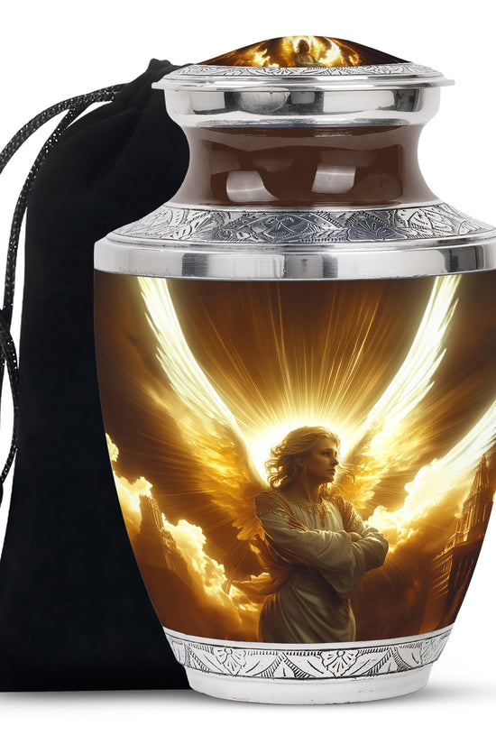 Angel Soul Memorial Urn - Peaceful Tribute of Light & Love Funeral Urn For Ashes