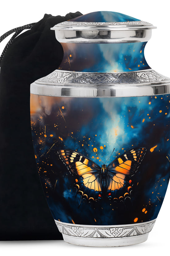 Monarch Butterfly Large Cremation Urn For Ashes For Adult Female