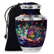 Colorful Butterfly Cremation Ashes Urn - Funeral Urns For Men and Women