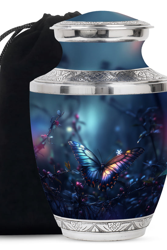 Magical Moonlit Butterfly Urn - Mesmerising Urns For Men & Women