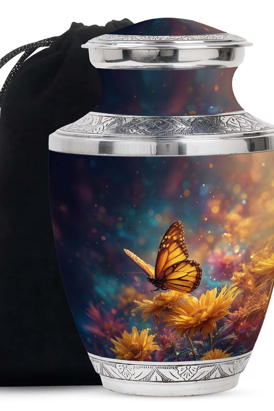 Beautiful Butterfly Cremation Urn - Decorative Urns For Mom Ashes