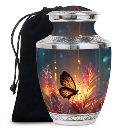 Monarch Butterfly Funeral Urn - Unique Decorative Container For Mom