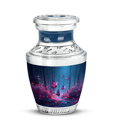 Personalized Refined Butterfly Cremation Urns - Blue 10-inch, 200 cu in - Karyliz