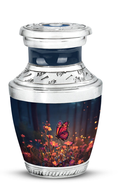 Personalized Blue Butterfly Cremation Urns for Ashes - Majestic 10-inch - Yatskia