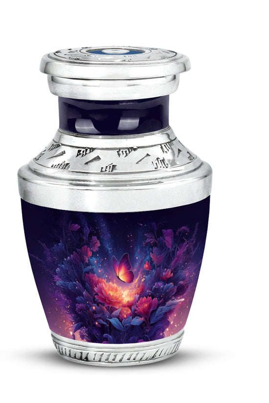 Personalized Blue Butterfly Cremation Urns for Ashes - Enchanting 10-inch - Yatskia
