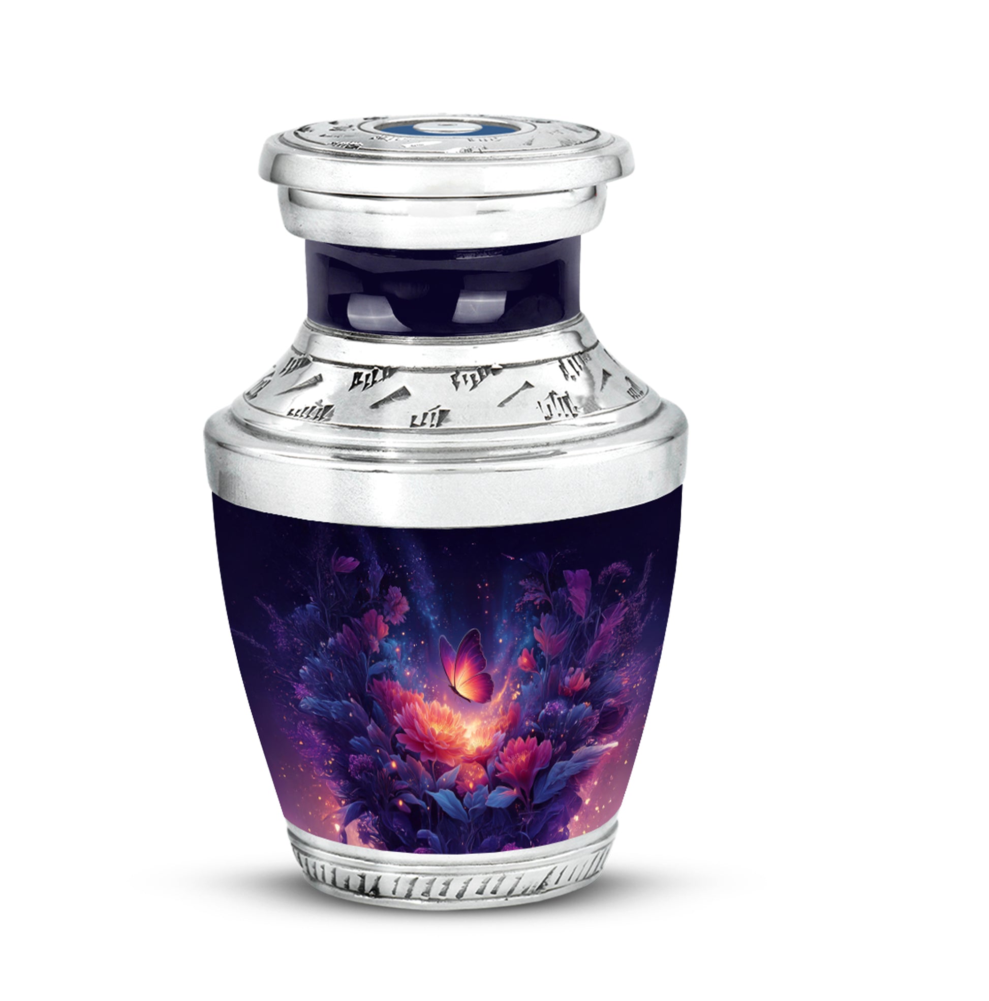 Personalized Blue Butterfly Cremation Urns for Ashes - Enchanting 10-inch - Yatskia