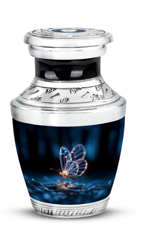 Sublime Butterfly Cremation Urns for Human Ashes - Black 10-inch - Yatskia