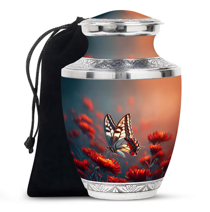 Colorful Butterfly Funeral Urn - Cremation Urns Large Adult Women