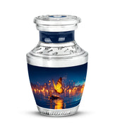 Personalized Eternal Butterfly Cremation Urns - Blue 10-inch, 200 cu in - Karyliz