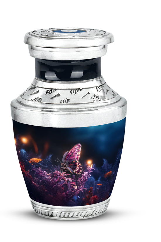 Black Butterfly Cremation Urns - Opulent Beacon 10-inch, 200 cu in - Yatskia