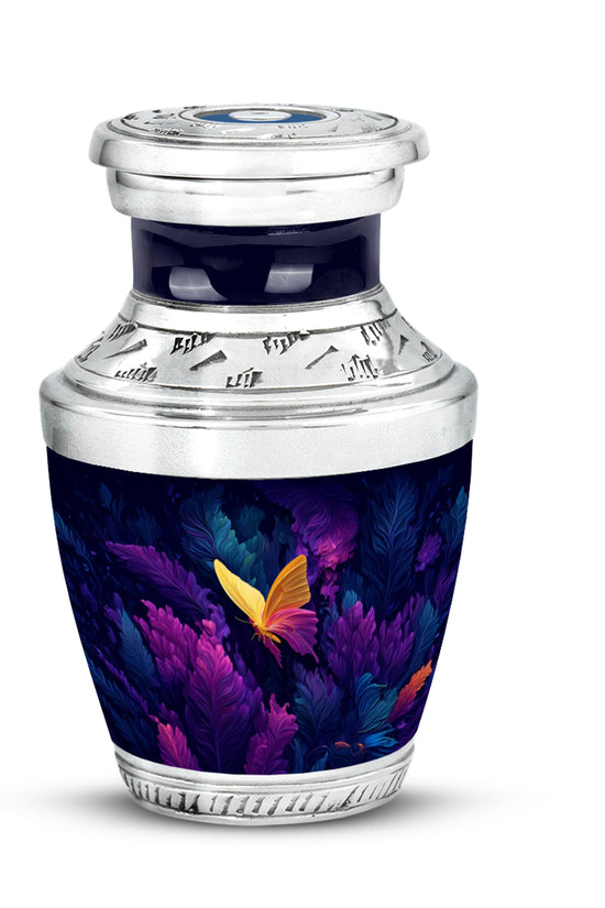 Blessed Butterfly Cremation Urns for Human Ashes - Blue 10-inch - Yatskia
