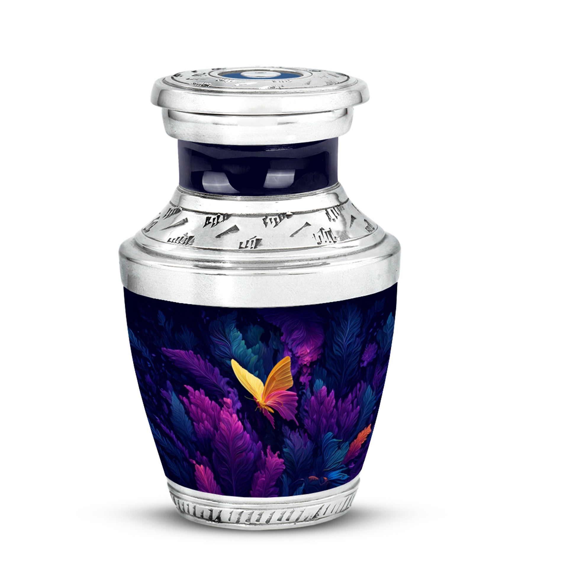 Blessed Butterfly Cremation Urns for Human Ashes - Blue 10-inch - Yatskia