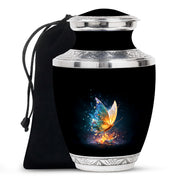 Glowing Butterfly Cremation Urn - Small Urn For Ashes For Women
