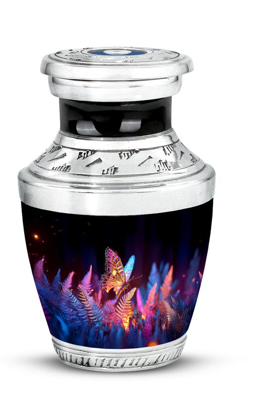 Personalized Magnificent Butterfly Cremation Urns - Black 10-inch, 200 cu in - Yatskia