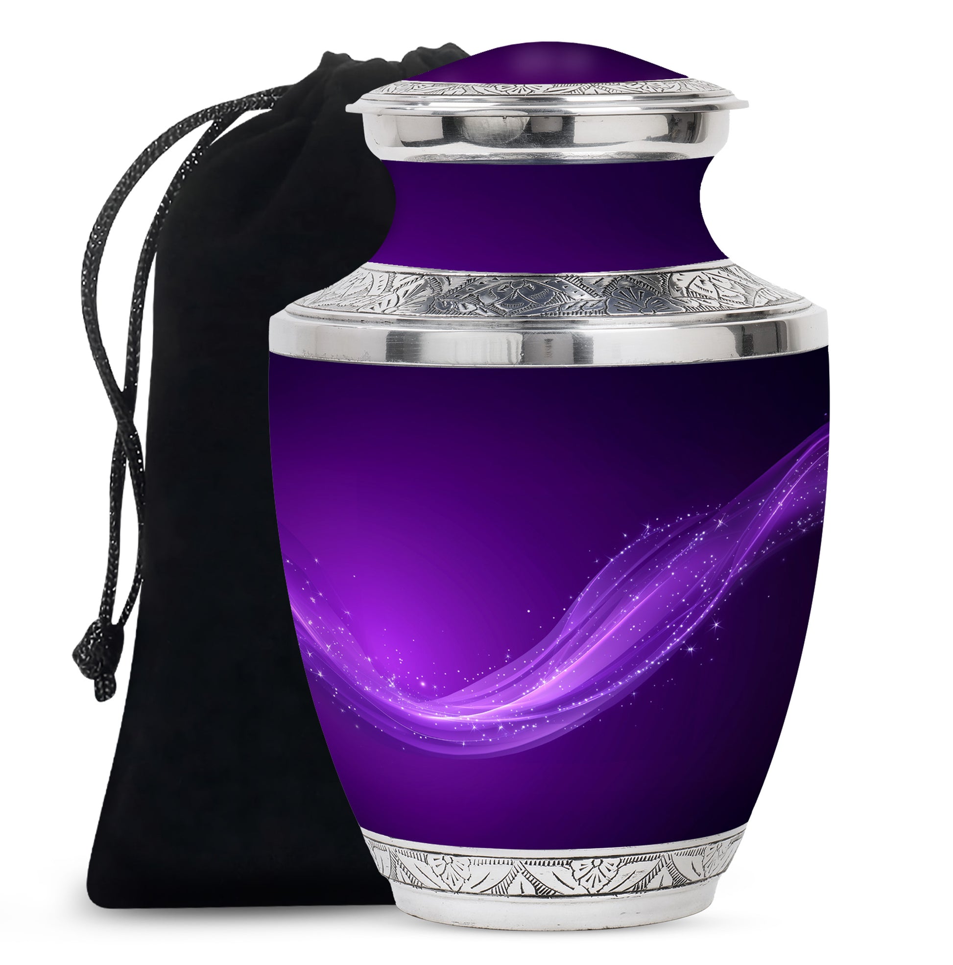 Customized Purple Color Urn - Beautifully Crafted Custom Urn For Ashes