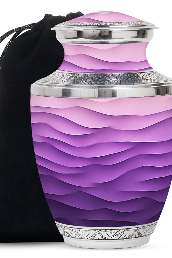 Premium Purple Cremation Urn – Personalized Decorative Urns for Ashes