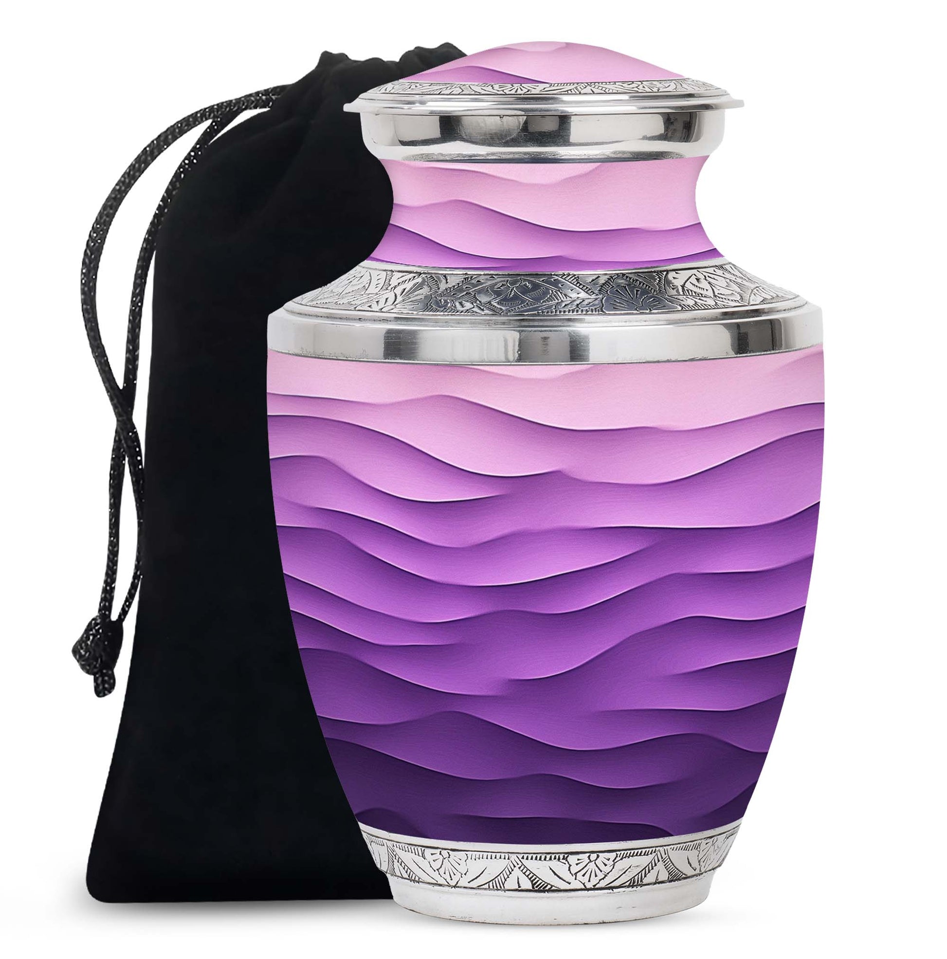 Premium Purple Cremation Urn – Personalized Decorative Urns for Ashes