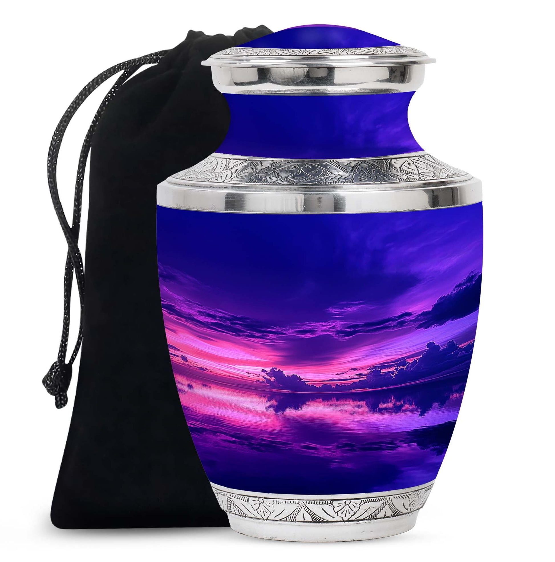 Beautiful Sunset Scenic Urn - Elegant Decorative Memorial Urns