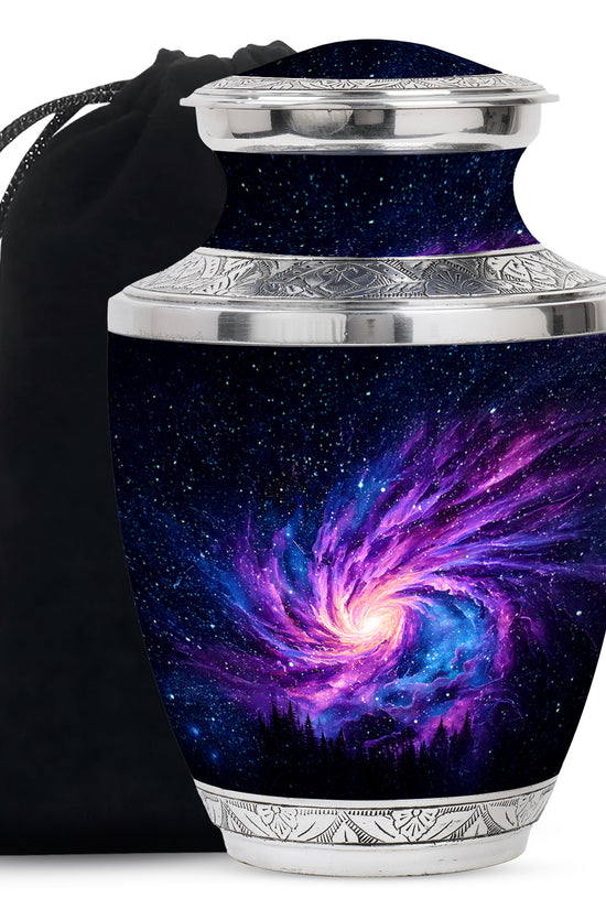 Black Galaxy Funeral Urn - Beautifully Crafted Urns For Human Ashes