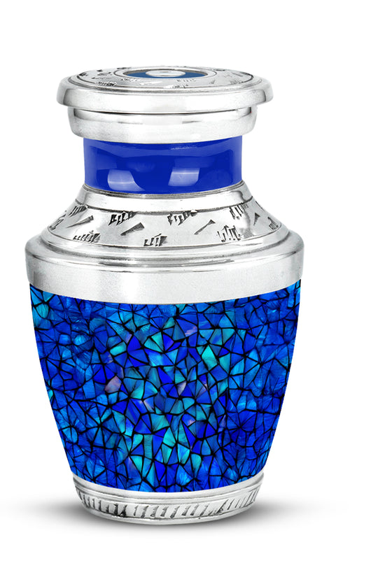Blue Blue Cremation Urns - Opulent Celebration 10-inch, 200 cu in - Karyliz