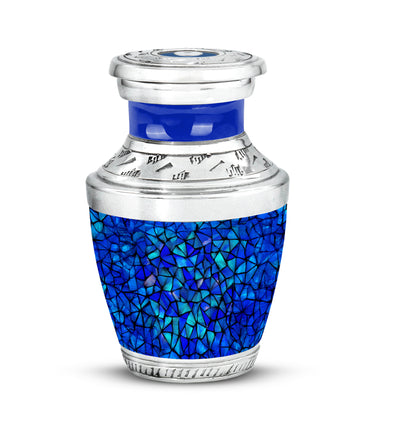 Blue Blue Cremation Urns - Opulent Celebration 10-inch, 200 cu in - Karyliz