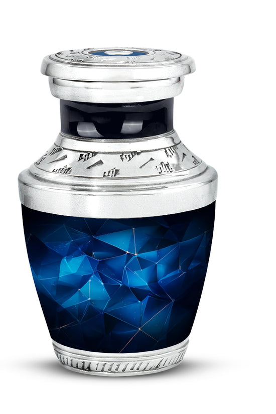 Remarkable Blue Memorial Cremation Urns - Blue 10-inch, 200 cu in - Karyliz