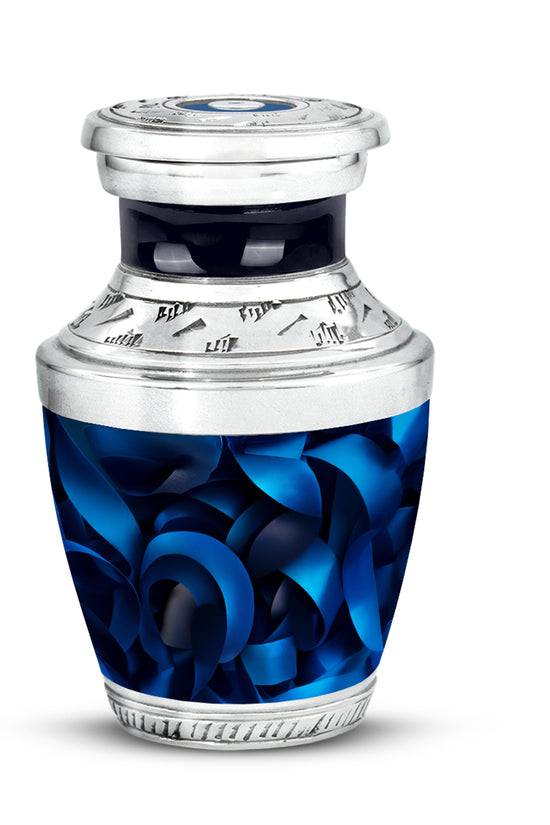 Black Beloved Blue Cremation Urns for Human Ashes - 10-inch, 200 cu in - Karyliz