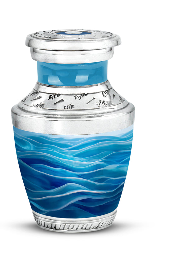 Blue Blue Heritage Cremation Urns for Human Ashes - 10-inch, 200 cu in - Karyliz