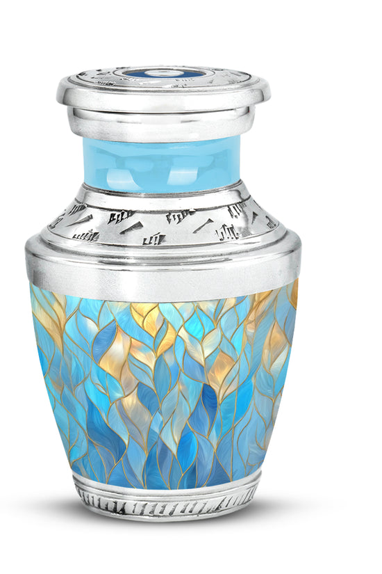 Personalized Blue Blue Cremation Urns for Ashes - Enchanting 10-inch - Karyliz