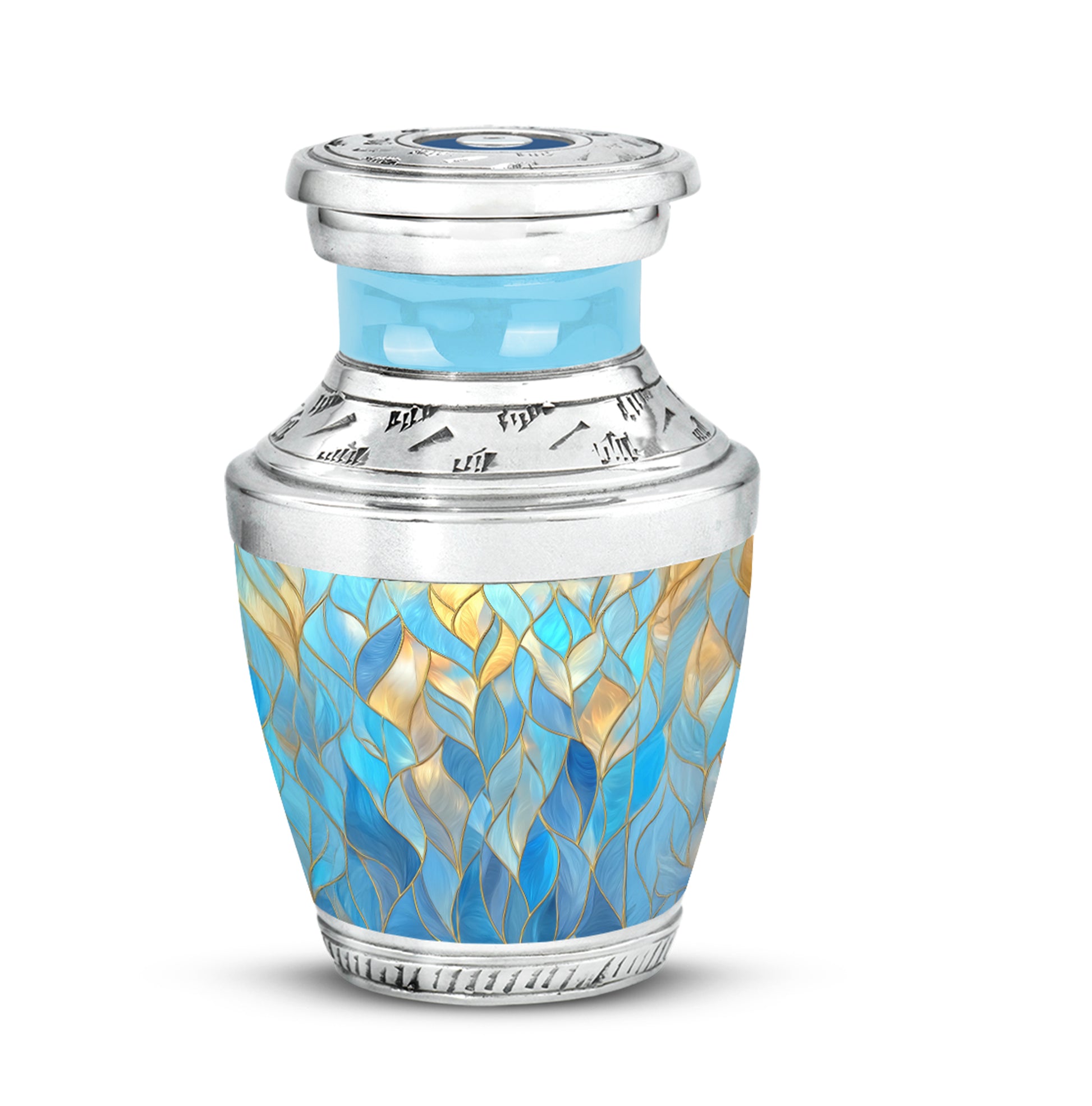 Personalized Blue Blue Cremation Urns for Ashes - Enchanting 10-inch - Karyliz