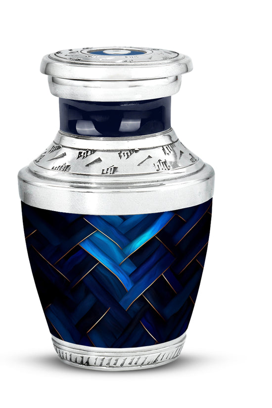 Personalized Blue Blue Cremation Urns for Ashes - Captivating 10-inch - Karyliz