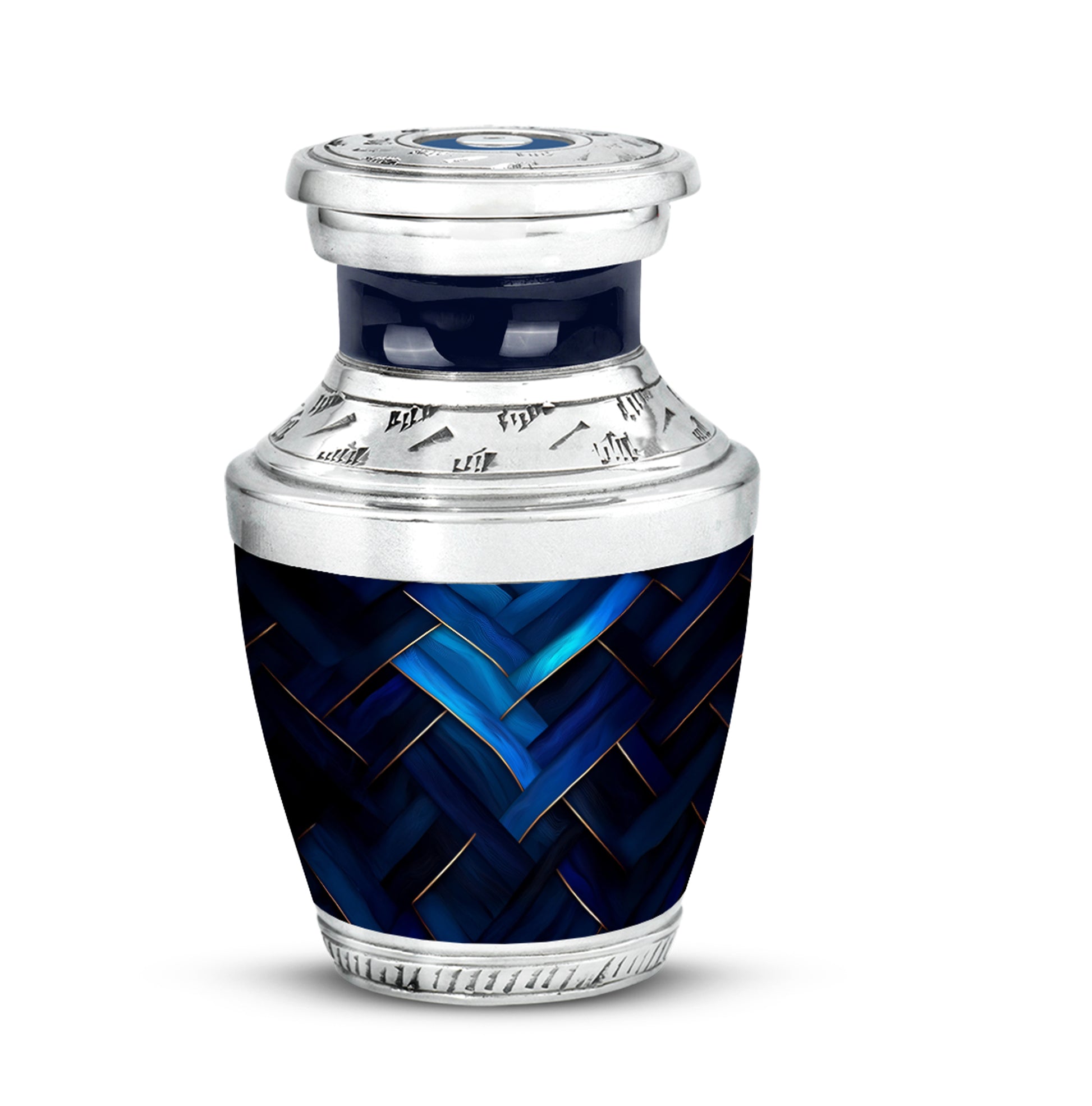 Personalized Blue Blue Cremation Urns for Ashes - Captivating 10-inch - Karyliz