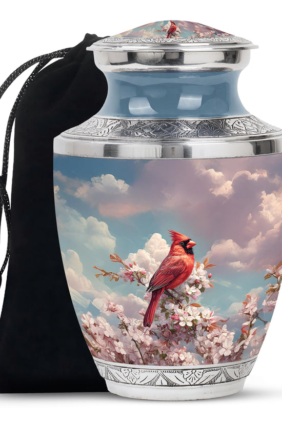 Cardinal Tribute Funeral Urn - Nature Cremation Urn For Human Ashes