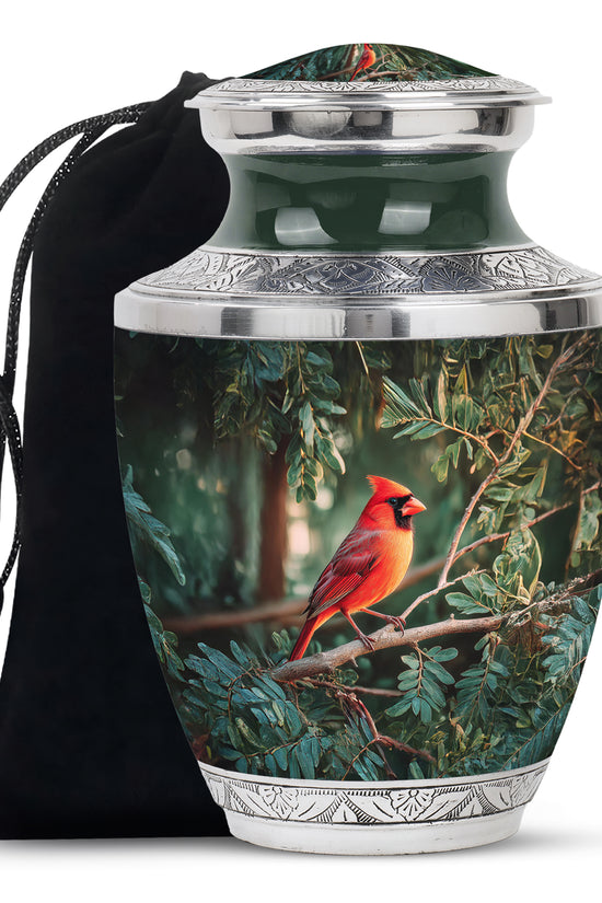 Bird Funeral Urn - Aluminium Cremation Urn For Male & Female
