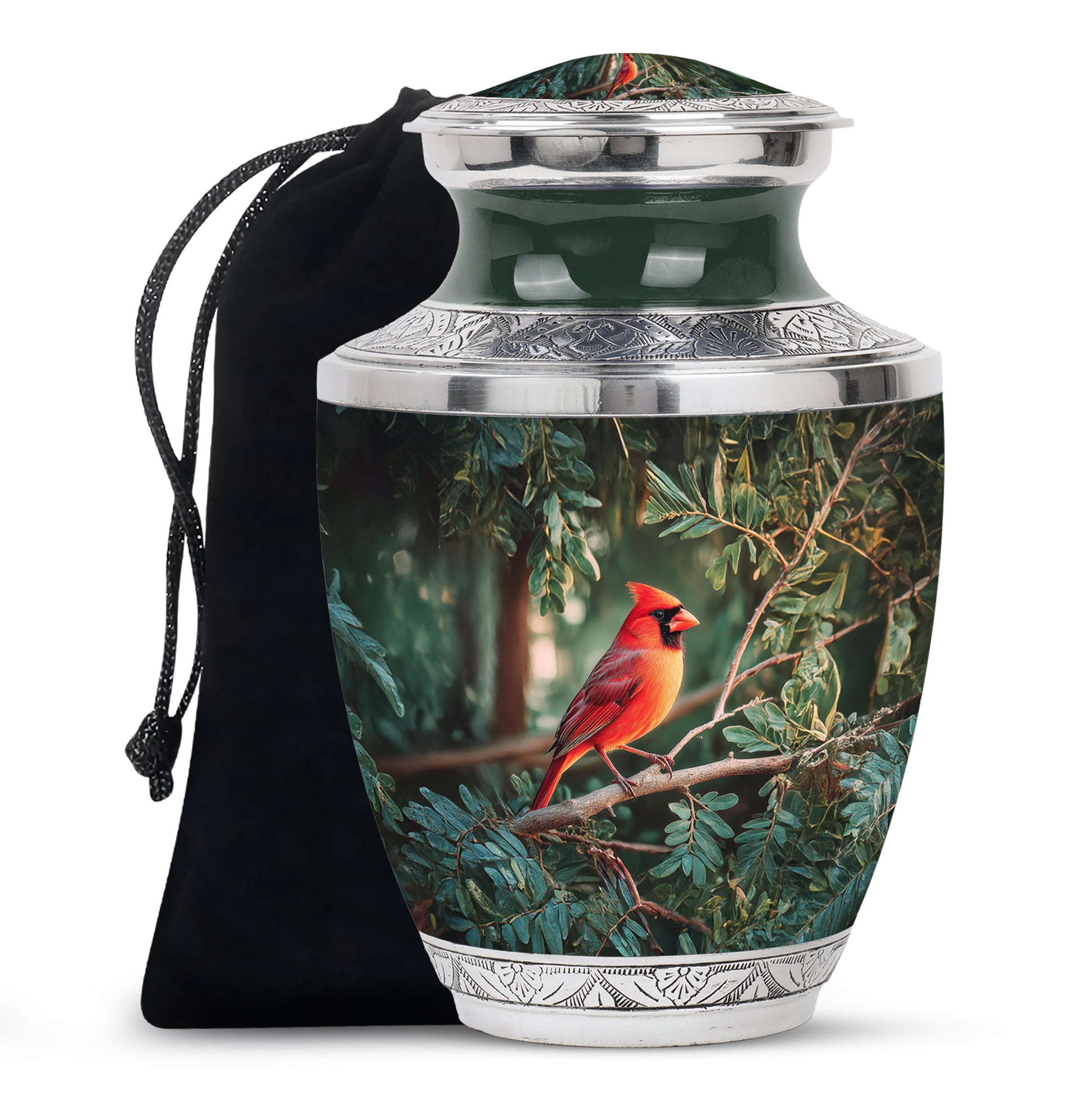 Bird Funeral Urn - Aluminium Cremation Urn For Male & Female
