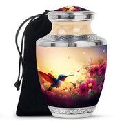 Hummingbird Cremation Urn - Nature Funeral Urn For Human Ashes