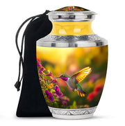 Classic Hummingbird Memorial Urn - Artistic Funeral Urn For Male & Female