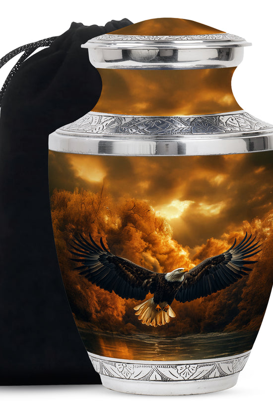 Fierce Eagle Memorial Urn for Ashes - Cremation Urn For Men