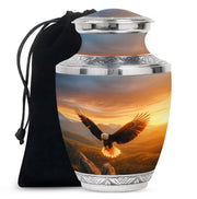Flying Eagle Memorial Ashes Urn for Cremation - Urn For Ground Burial