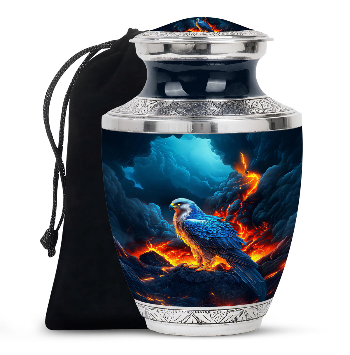 Volcano Mountain Funeral Urn - Engle Cremation Urn For Dad