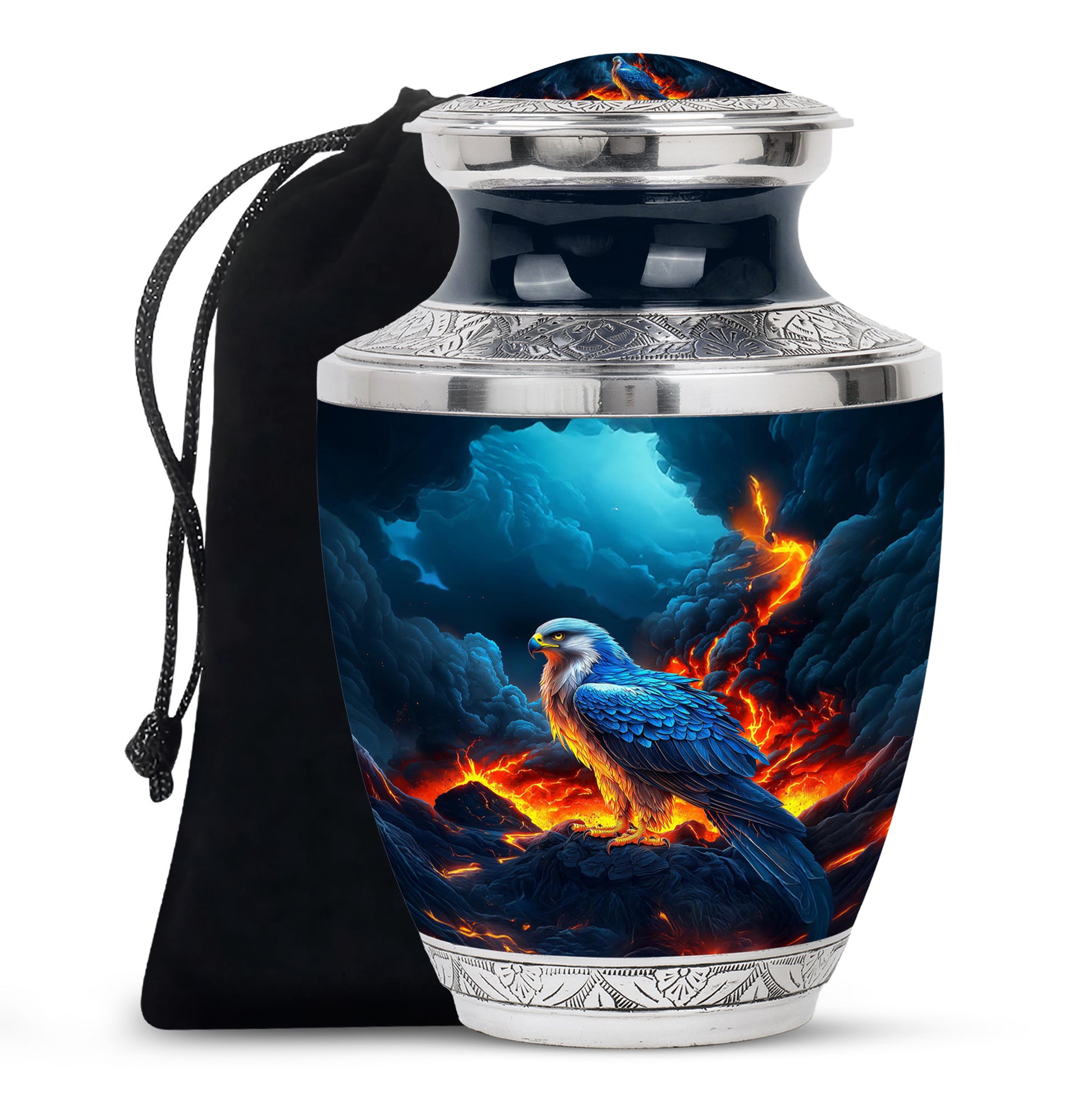 Volcano Mountain Funeral Urn - Engle Cremation Urn For Dad