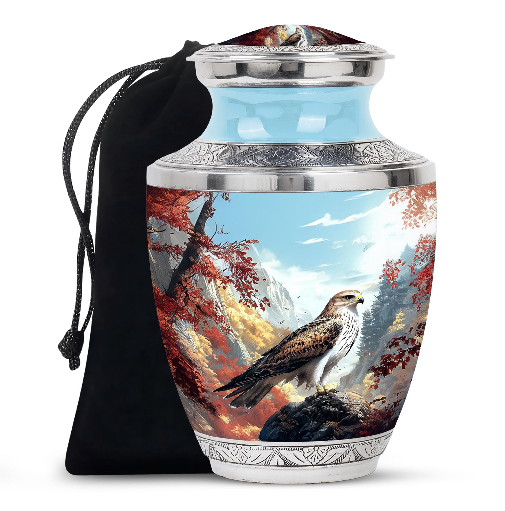 Eagle Mountain Cremation Urn - Nature Memorial Urn For Adult Ashes