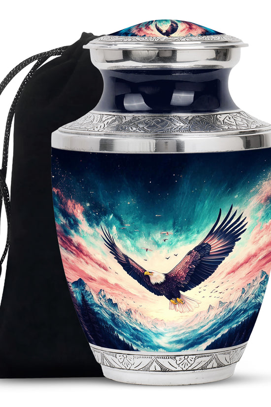Wildlife Eagle Funeral Urn - Artistic Memorial Urn For Male & Female