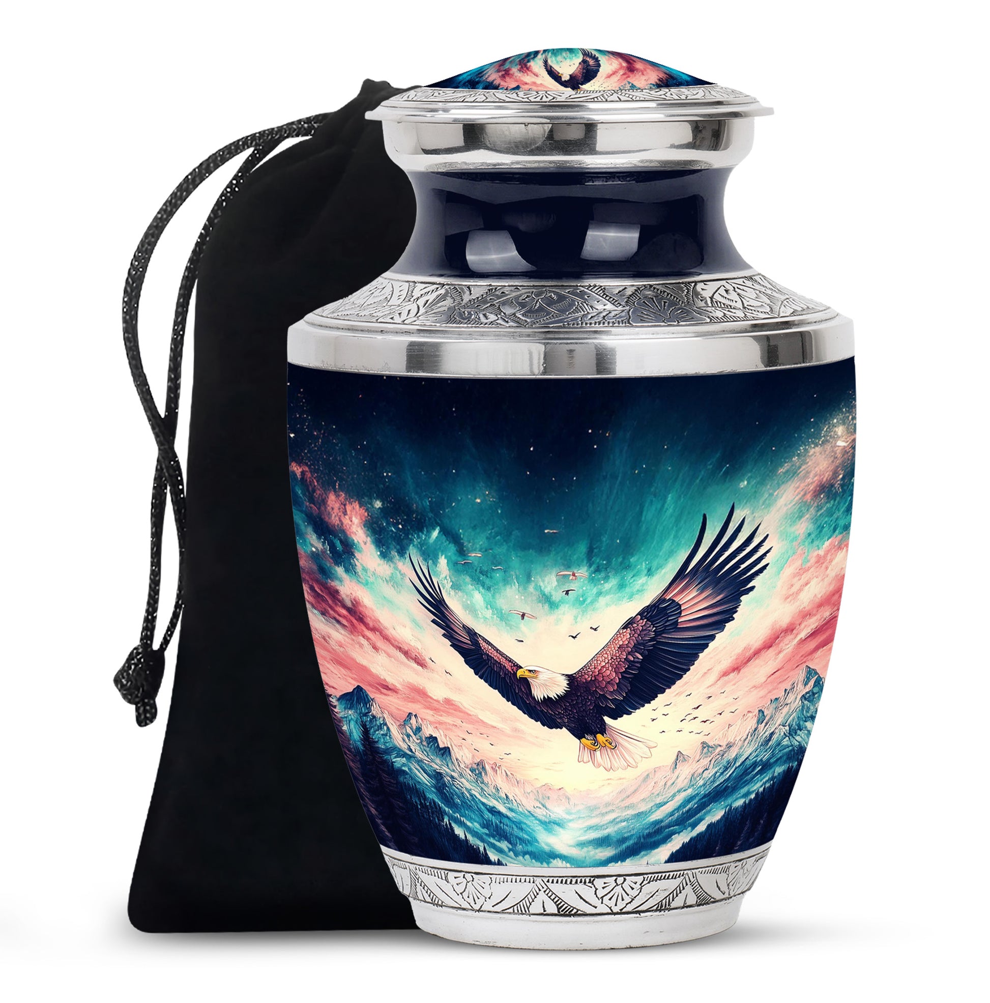 Wildlife Eagle Funeral Urn - Artistic Memorial Urn For Male & Female